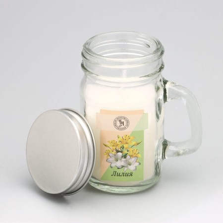 Aromatic candle in the Bank "Lily", 7.2 x 8.5 cm, 190 g-1