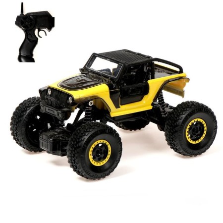 Radio -controlled jeep "Krauler", 1:20, works on the battery, the color is yellow