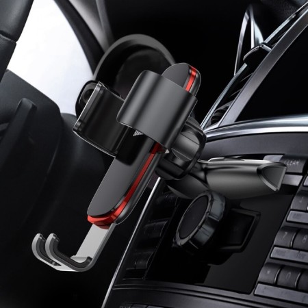 Car holder Baseus Metal Age, black, on CD slot-5