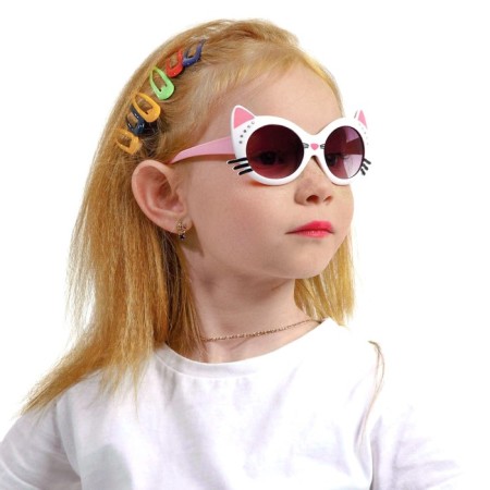 Sunscreen glasses, UV 400, lens 4.5x5.5 cm, width 12.5 cm, pipe 12 cm, mix-1