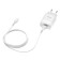 Network charger Hoco C73A, 2 USB, 2.4 A, Lightning 1 m cable, white