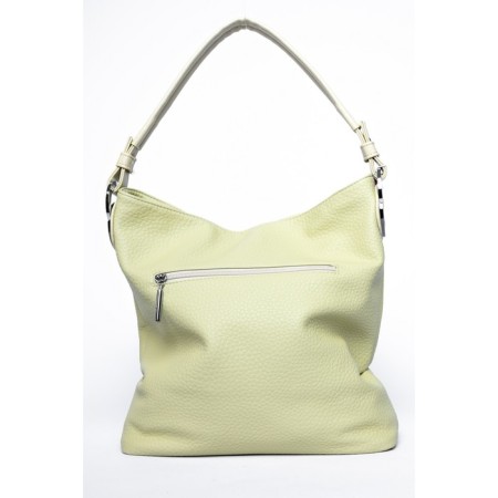 Gobo bag female, eco -leather, ludor olive, 37x16x35 cm-1
