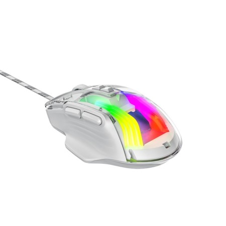 Mouse XTRIKE ME GM-319, game, wired, backlight RGB, 6400 dpi, USB, 1.5 m, white-3