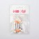 A set of applicators for shadows, bilateral, 5 pcs, 4.7 cm, silver color