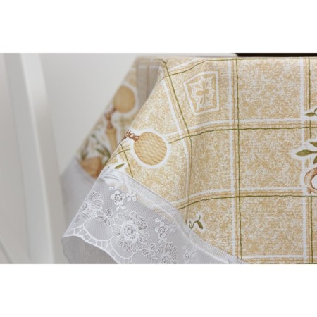 MEIWA tablecloth, rectangular, 152 x 228 cm, beige color-5