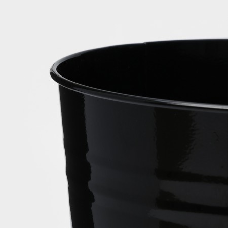 Vazon without pens, 7 l, height 29 cm, black color-2