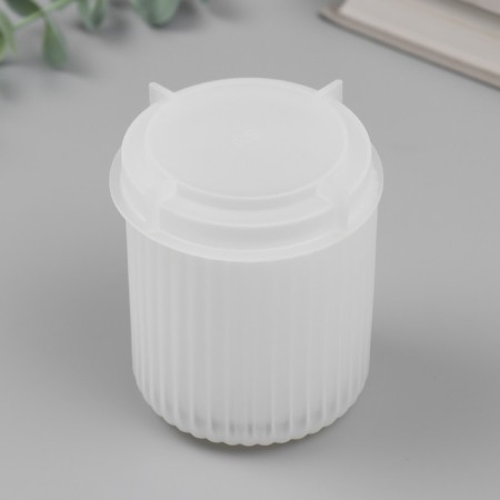 Mold Silicon "Casket. Relief" with a lid of 7.5x7.5x7.8 cm