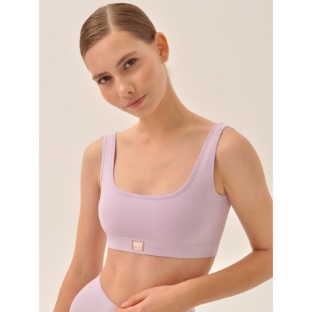 Top female on wide straps Mirey, size 48, lilac color