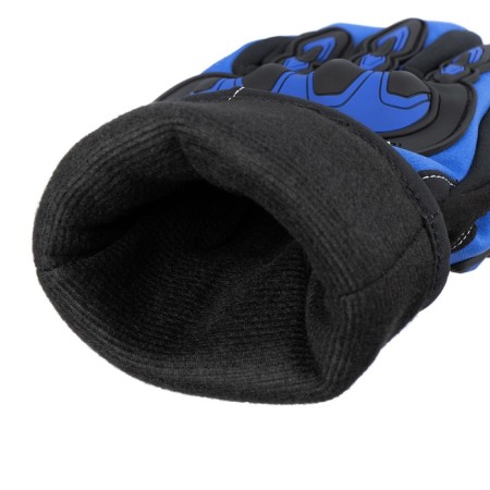 Motorcycle gloves, winter, size XL, blue-4