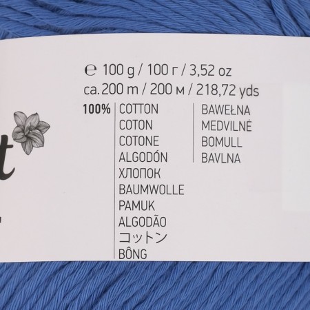 Yarn "Bouquet Unicolor" 100% cotton 200m/100g (3224 hyacinth)-3
