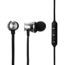 Наушники LuazON VBT 1.1, беспроводные, вакуумные, Bluetooth 4.1, 80 мАч, магнитные, черные