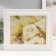 Key closed "Flowers and butterflies" 26.5x31.5 cm white