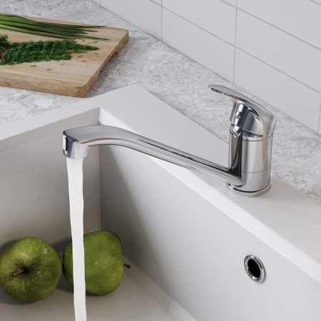 Santek Mavis kitchen mixer, pour 215 mm, chrome-1