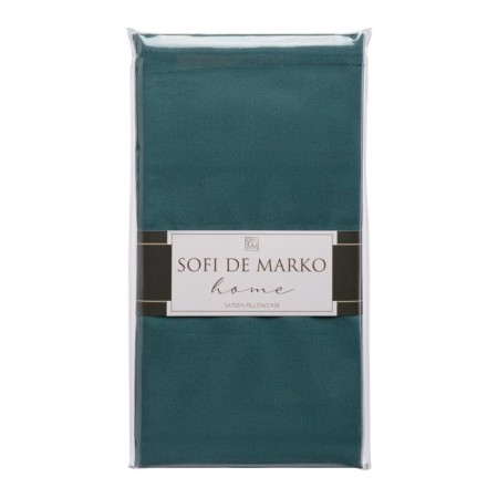 Pillowcase Sofi de Marko “Marmis”, size 70x70 cm, dark green color-1