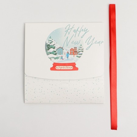 Folding double -sided box “Shard with snow”, 16.5 x 12.5 x 5 cm, New Year-6