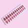 False nails, 24 pcs, with glue plates, the shape of almonds, sparkles/holography, red color