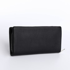 Women's wallet with lightning, black color