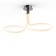 Ceiling chandelier Mantra Line, Led, 3000lm, 3000k, 840x350x420 mm, chromium color
