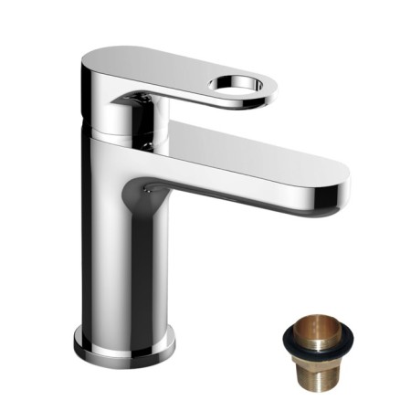 Rossinka RS33-11U washbasin mixer, one-handed, monolithic, chromium color