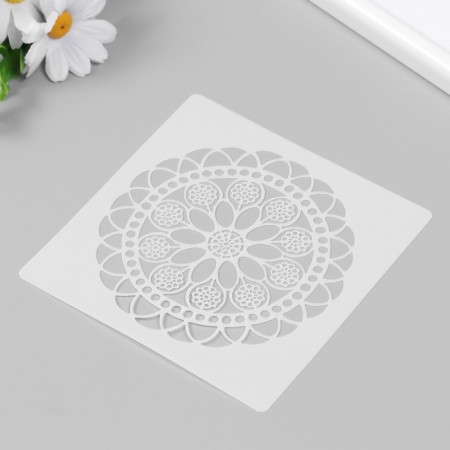 Stencil plastic "Patterns" set 7 pcs 13x13 cm-2