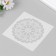 Stencil plastic "Patterns" set 7 pcs 13x13 cm