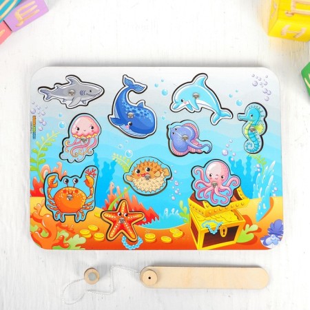 Magnetic fishing for children "sea"