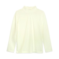 Turtleneck for girls, height 128 cm, cream color