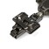 Loop overhead with an eccentric, Softly CLAP, Black Nickel color, 2 pcs.