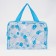 Cosmetic bag with lightning, blue color