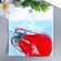 Decor for creativity textiles "Padisha brush" Red set 2 pcs 9x1 cm