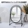 The mirror of the desktop "oval", the mirror surface is 17.5 × 26.5 cm, the color is black
