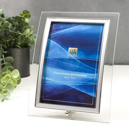 Photo frame Glass "GT 144/S" 10x15 cm, vertical, curved-1