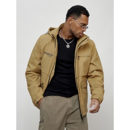 Sports male jacket, size 54, beige color-8