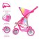 Stroller for dolls summer, with a roof, the handle is adjustable, metal