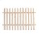 Decorative fence, 90 × 150 cm, 1 section, wood, “stream”, Greengo