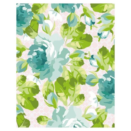 Pillow Blouse "Blue peonies, decorative, size 16x45 cm-1