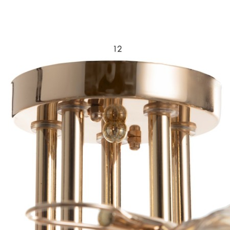 Camilla 5x40W lamp E27 Gold 56x56x23cm-4