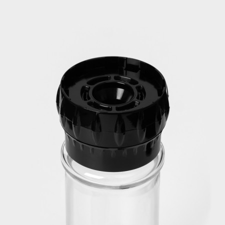 Mill for spices, plastic mechanism, 115 ml (45-80 gr), black color-3