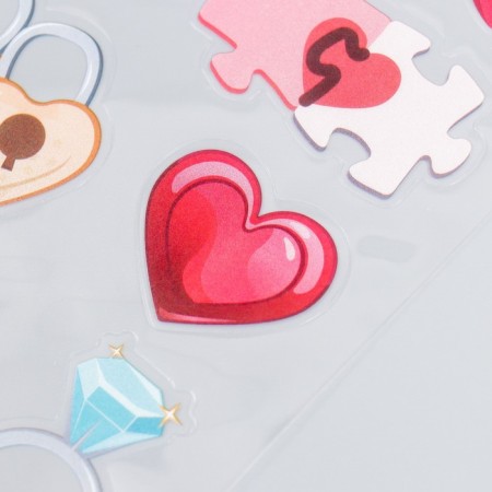 Plastic sticker "Love" mix 15x10 cm-2
