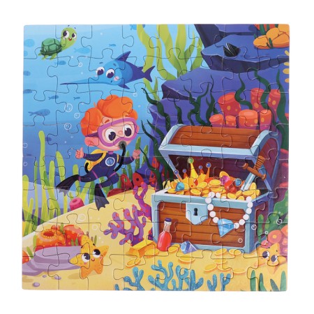 Puzzles 4 in 1 Ocean Researchers, 25, 36, 49, 64 elements-7