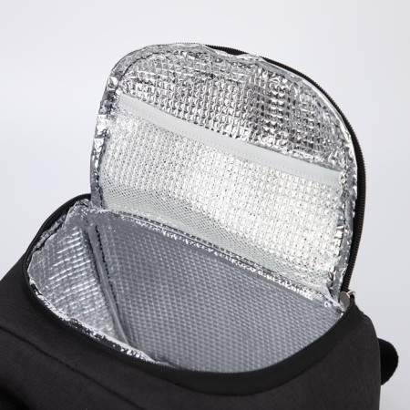 Thermal -mosa with a zipper 6.5 liters, external pocket, black color-3