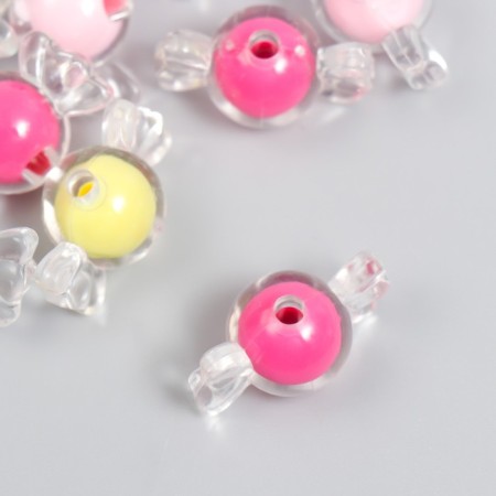 Plastic beads "Fands - the internal color of the assorted" gloss 20 g 1.2x2.1 cm-2