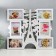 Photo frame in 6 photos 10x15 cm "Eiffel Tower in the clouds" White 41.5x48x2.5 cm