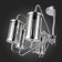 Ceiling EVOLUCE lamp. Sle102302-08. Valieri. 8x40 watts, E14, 68x68x39 cm, chromium color
