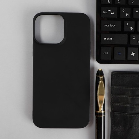 Pero cover for Apple iPhone 13 Pro Max, silicone, black
