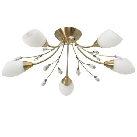 Celestial chandelier "Tenderness", 5x60W E14, ancient bronze 62x62x22 cm