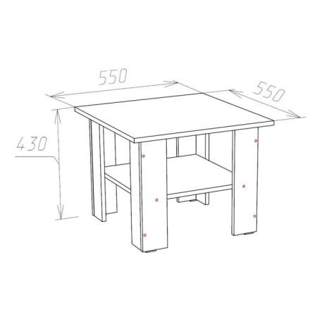 Table magazine loft, wenge-1