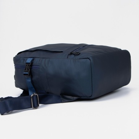Women's backpack made of artificial leather with lightning, blue color-2