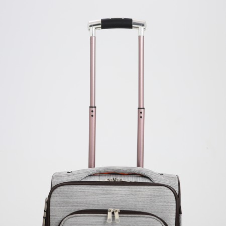 Small suitcase 20 "on lightning, code castle, with extension, color gray color-5