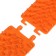 Antibux 13.5x19.5x3 cm, set 6 pcs, orange